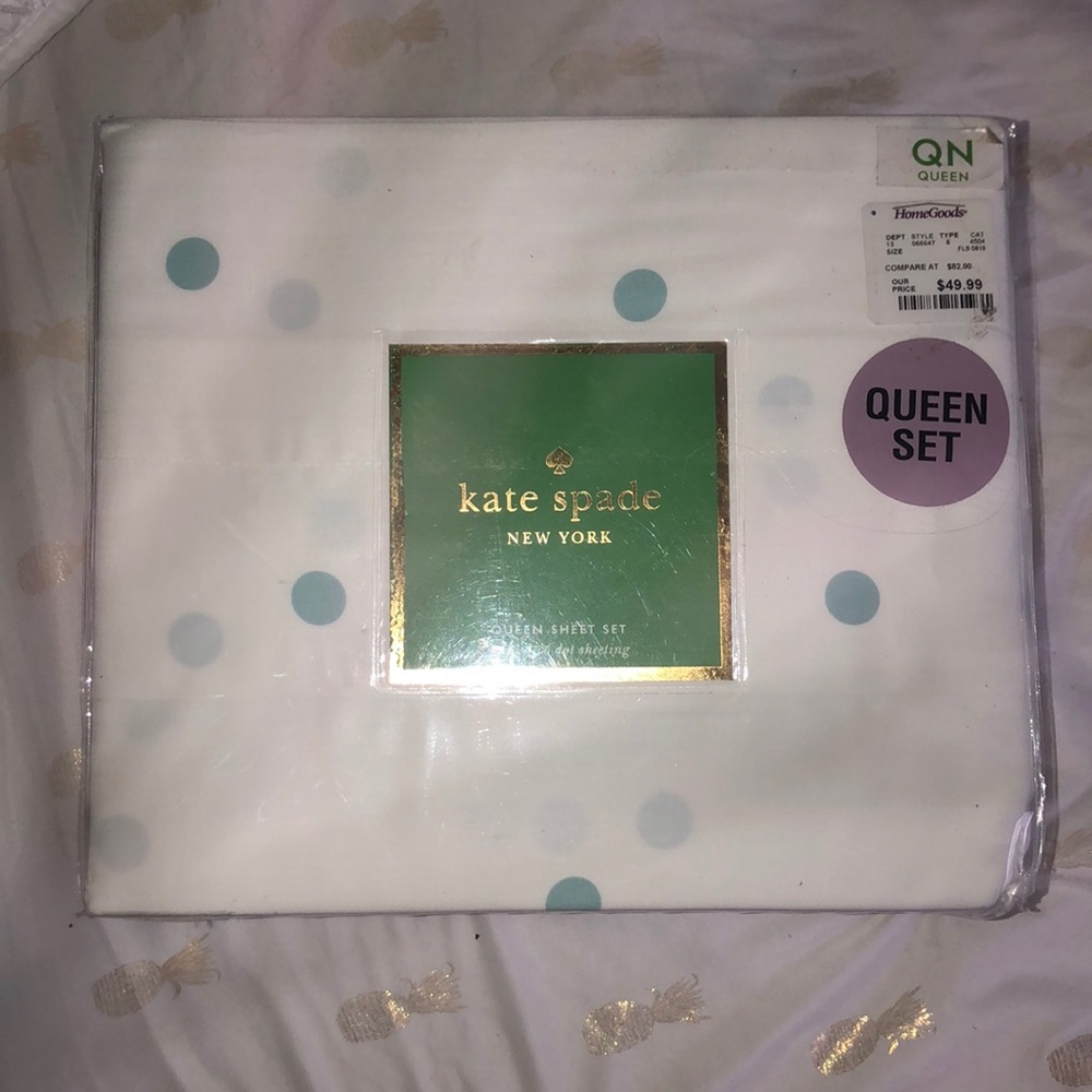 Kate Spade Queen sheet set
